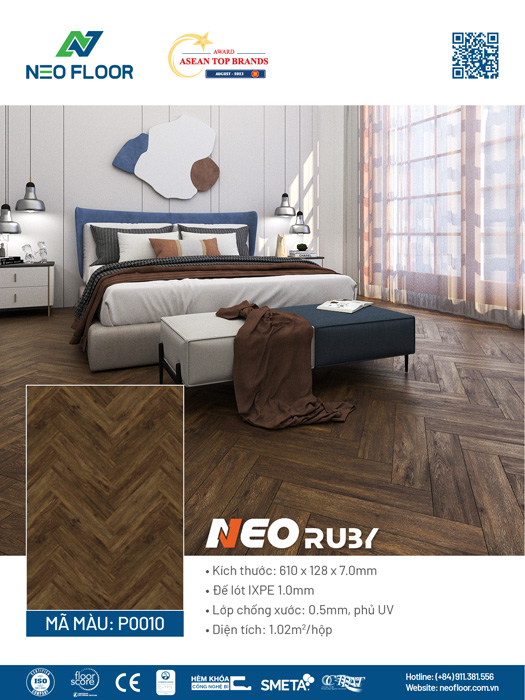 Neo Ruby P0010 - Sàn Đá Công Nghệ SPC Neo Floor - Công Ty Cổ Phần Neo Floor